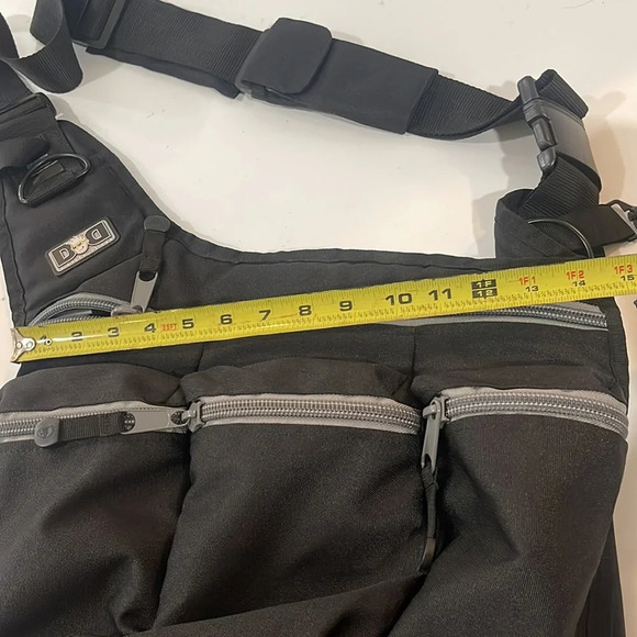 Diaperdude Black Diaper Bag Messenger Crossbody Bag maternity - Picture 8 of 15